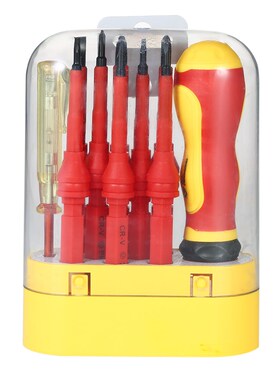 10pcs 500V Multi functional Insulated Screwdrivers Set with