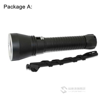 Cree XHP70 LED Yellow/White Light 4000 Lus Diving Flashlight