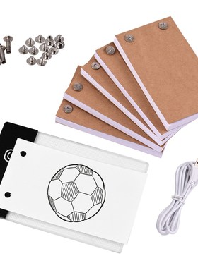 Drawing Paper Flipbook Flip Book Kit with Light Pad LED Ligh