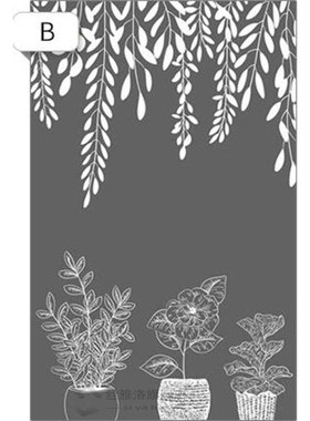 120cmx100cm Custom Size Static Cling Window Film White Line