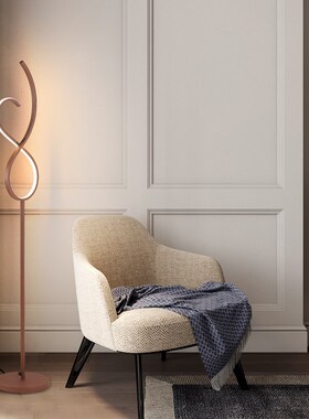 Coffee color Nordic Modern LED floor lamp LED Table Lamp for