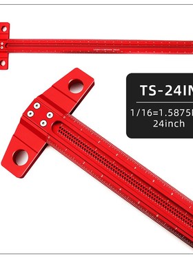 Woodworking Precision T-type Line Scriber Hole Scale Ruler A
