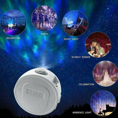 Starry Sky Projector Lamp Aurora Star Rotating Night Light G