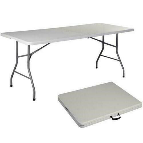 6 FT Portable Folding Table Outdoor Picnic Plastic Camping D