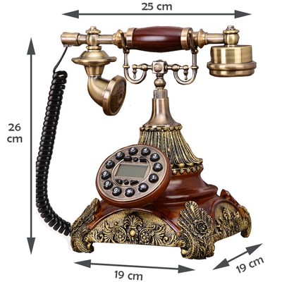 Europe style landline telephone vintage home fixed phone hou