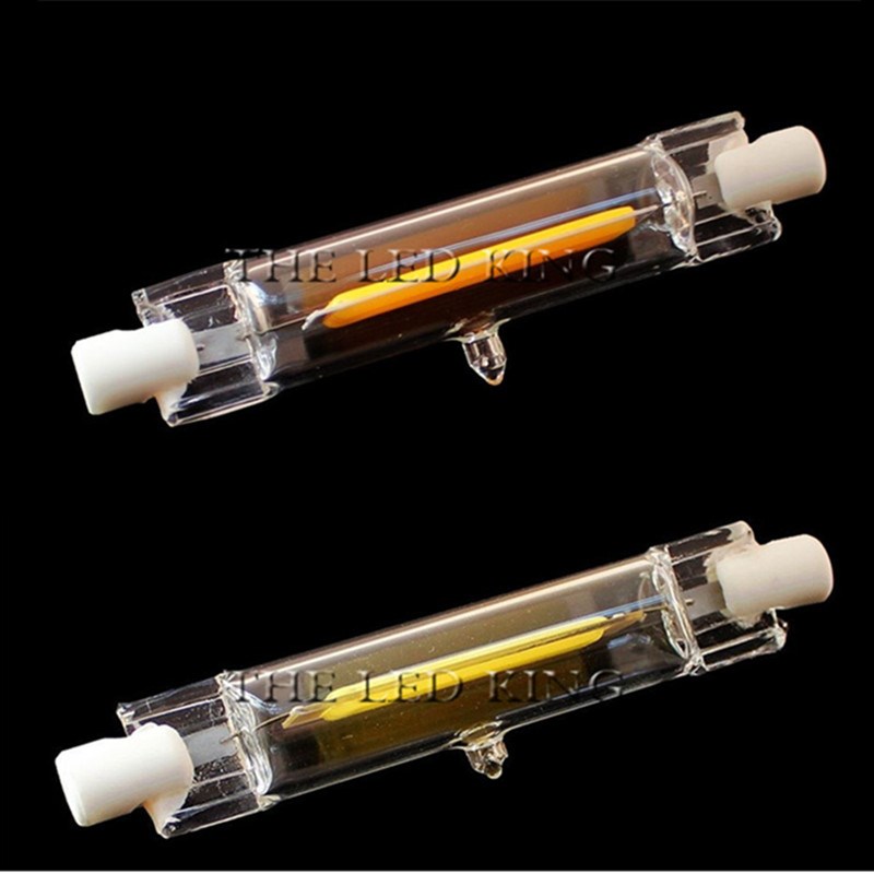 *R7S LED COB Bulb J78 J118 Dimmable Glass Tube Light 78mm 11