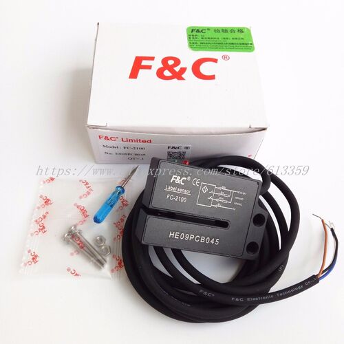 FC-2100 FC-2100P FC New Original Lable Sensor 4 wires  NO NC