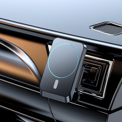 Bracket Magnetic Wireless Car Charger Air Vent Mount 15W Qi
