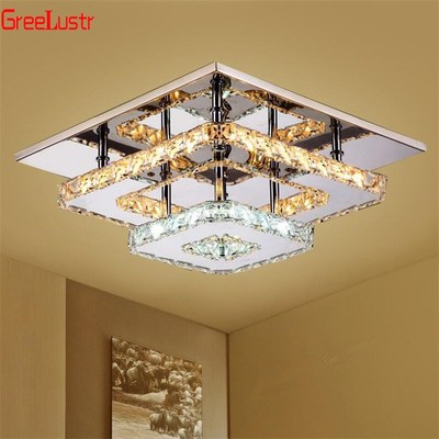 K9 Crystal Ceiling Lamp Fixture Modern Chandelier Lustres Le