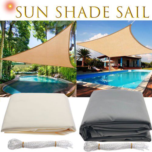 Waterproof Sun Shelter Triangle Sunshade Outdoor Canopy Gar