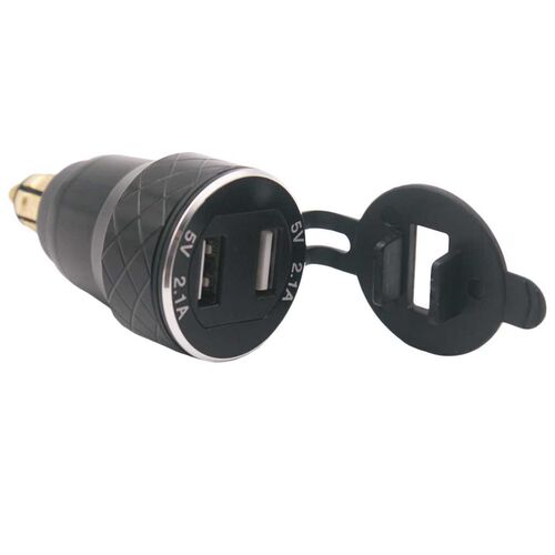 Motorcycle DIN Socket  to Dual USB Charger For BMW F800 F650