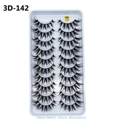 10 Pairs 3D MiNk FaLsE EyELashEs hick LashEs ExtENsioN Natu