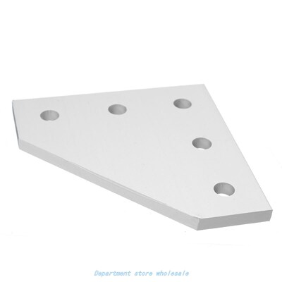 1Pcs 5 Hole 90 Degree Sliver Joint Board Corner Angle Bracke