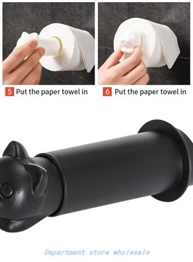 Cat Pattern Wall Mounted Fixtures Bathroom Accessories Home