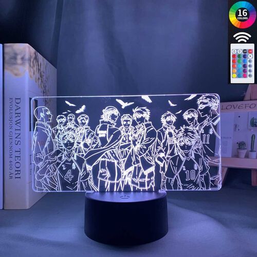 Haikyuu Karasuno Team Led Night Light Lamp For Bedroom Decor