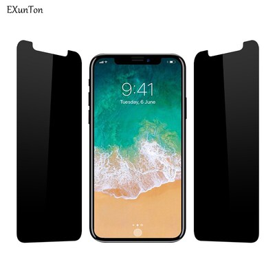 Privacy Black Screen Protector For Apple iPhone X XS Max 6