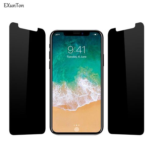 Privacy Black Screen Protector For Apple iPhone X XS Max 6