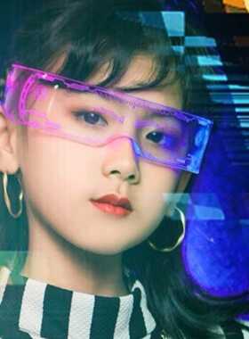 生日拍照LED眼镜变色科幻