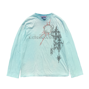 AT荒诞小镇 风格印花脏脏长袖叛逆青年穿搭非主流PUNK音乐节穿搭