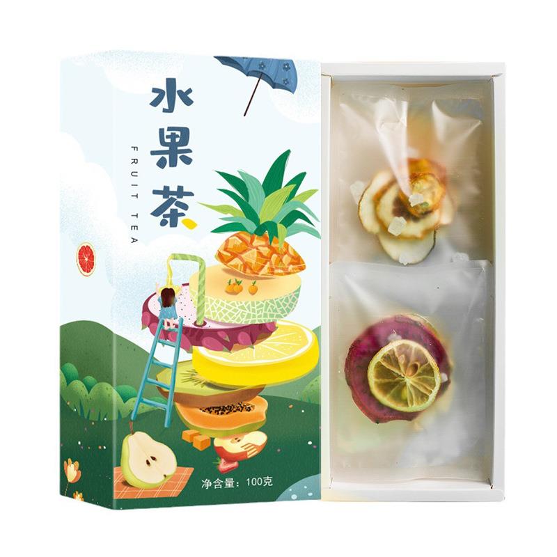 fruit tea水果茶 水果片茶Fruit slice tea桂花冰糖雪梨茶