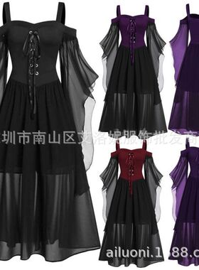 L-5xl Full-size Ladies' Halloween Dress万圣节大摆女连衣