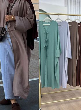 阿拉伯沙特迪拜旅游民族风防晒衣女薄外套开衫 Arab Robe Kimono