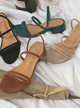 Summer new wild casual shoes slippers simple retro sandals