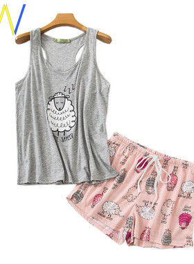 20 Summer shorts sleepwear shorts pajamas Cute women pyjamas