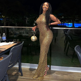 sexy party dress for women maxi night club mesh long dresses