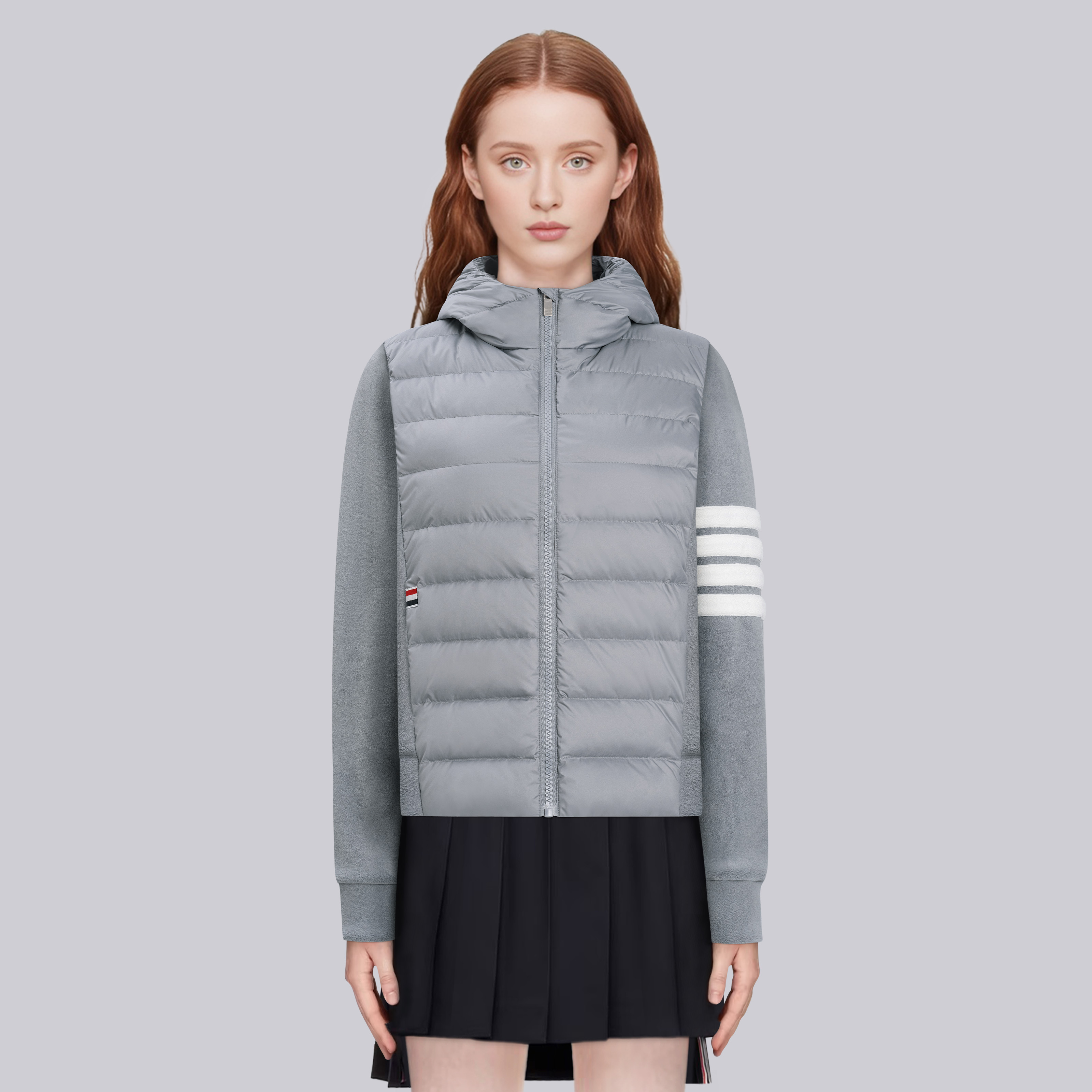 TB学院风四杠奥粒绒羽绒外套