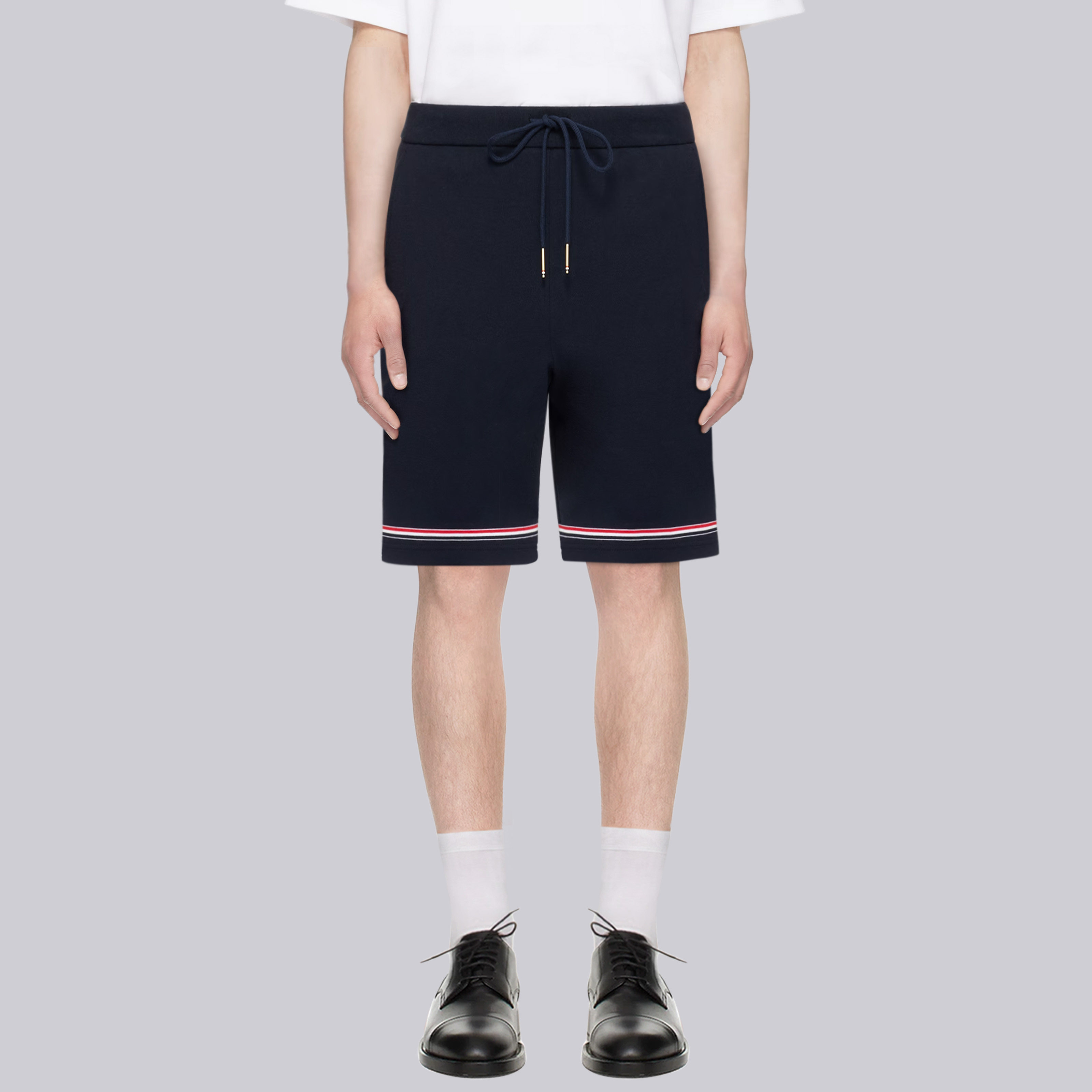TB【官方正品】短裤潮牌新款经典简约三色织带男女同款tb简约时尚