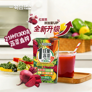 一甸园100%FC蔬菜汁 使用21种约300克蔬菜 液体沙拉125mL*6盒