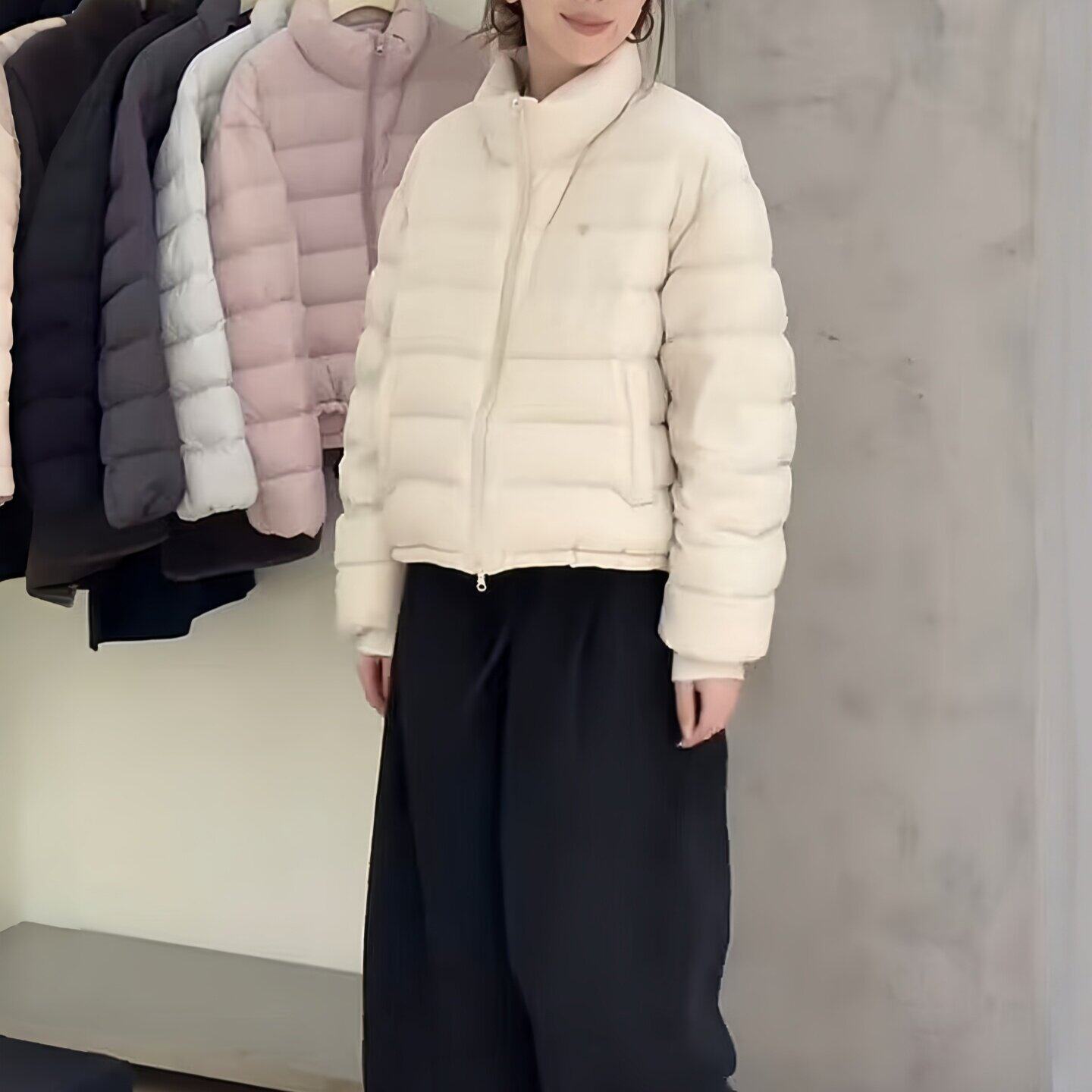 韩系立领纯色短款白鸭羽绒服女2025冬季新款时尚休闲保暖羽绒外套