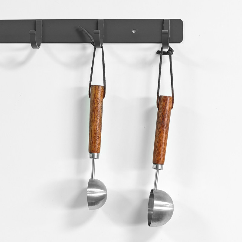 THREELIVES咖啡量勺实木手柄