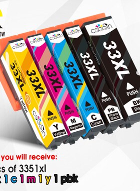 5PK 33XL Compatible ink cartridge for Epson XP 530 XP 630 X