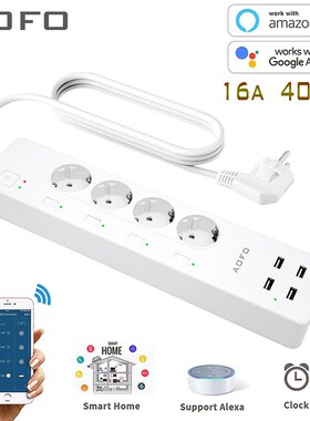 WiFi Smart Power Strip Surge Protector with 4 Smart Plugs  4