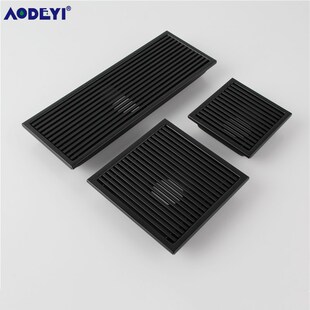 AODEYI Black SS 304 Stainless Steel Shower Drain Bathroom Fl