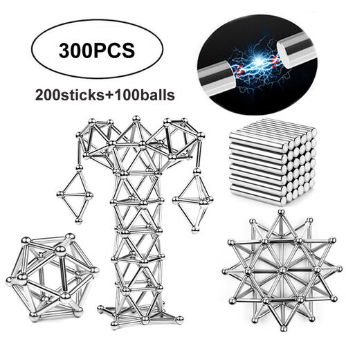 300PCS Magnet Cube Magnetic Building Blocks Construction Set