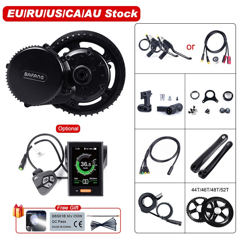 Ebike Conversion Kit BAFANG BBS02B 48V 750W Mid Drive Crank