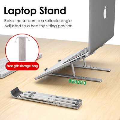 LINGCHEN Laptop Holder for MacBook Air Pro Notebook Foldable