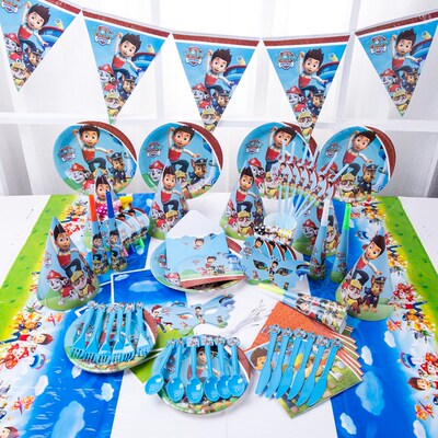 New Paw Patrol Design Boys Kids Birthday Party Decorations