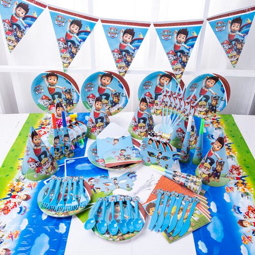 New Paw Patrol Design Boys Kids Birthday Party Decorations