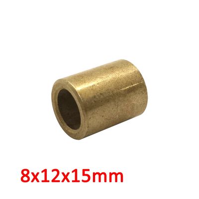 8x12x15mm 2pcs/lot 8mm shaft plain bronze bearing bush 12mm