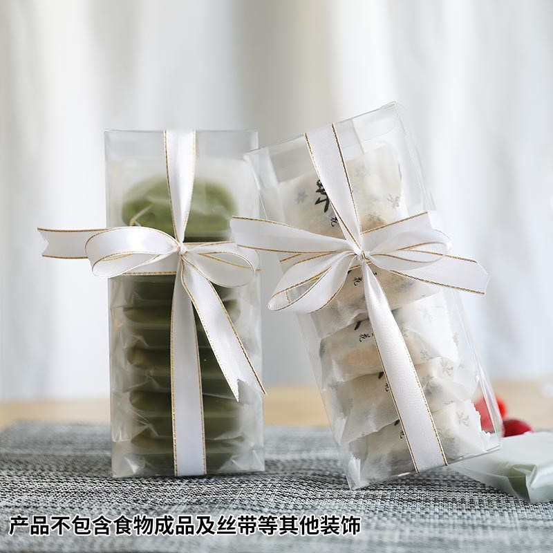 Meidi mung bean cake transparent packaging box, nougat, hand
