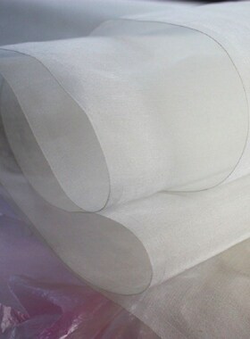 50cm*108cm Natural white pure silk organza fabric sheer tra