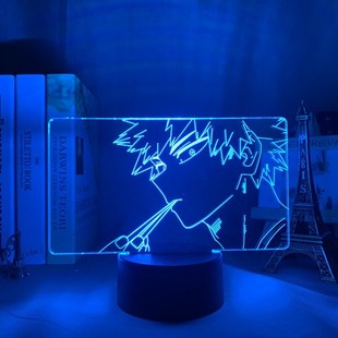 Anime 3d Lamp Bakugo My Hero Academia for Bedroom Decor Birt