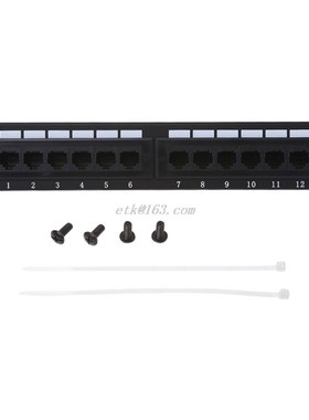New Cat6/Cat5e 12 Port RJ45 Patch Panel P LAN Network Adapte