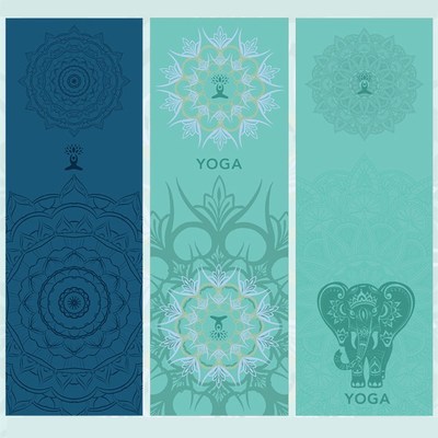 Hot Yoga Mat Towel 185*63cm Printed Yoga Towel Non slip Fitn