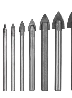 DAYFLI 3-16mm Glass Drill Bit Set Tungsten Carbide Tipped Ce
