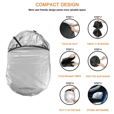 Car Windshield Sun Shade Cover For Audi A3 8P 8V A4 B8 B6 A6